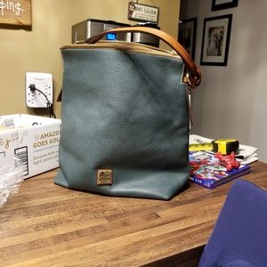 Purse Green Leather..soft side